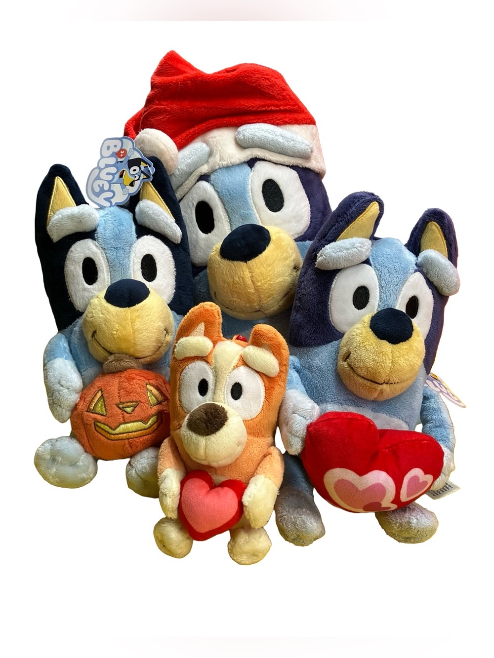 Bluey Plush Bundle Holidays Halloween Christmas Valentines Large to Small Gift